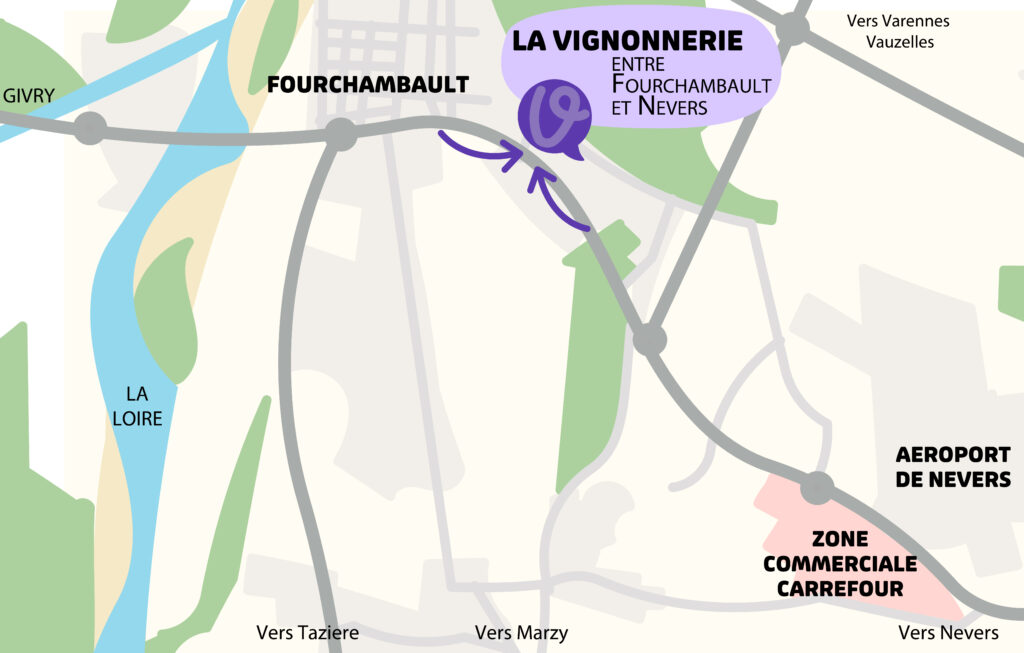 Rejoigner la vignonnerie 49 bis route de Nevers à Fourchambault